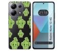 Funda Silicona Transparente para Xiaomi Redmi Note 13 4G diseño Cactus Dibujos