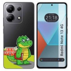 Funda Silicona Transparente para Xiaomi Redmi Note 13 4G diseño Coco Dibujos