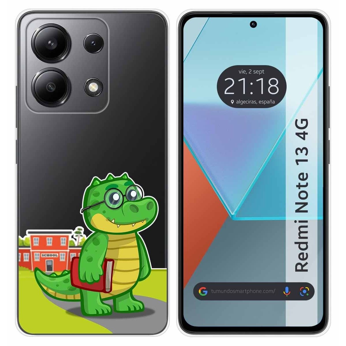 Funda Silicona Transparente para Xiaomi Redmi Note 13 4G diseño Coco Dibujos