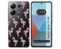 Funda Silicona Transparente para Xiaomi Redmi Note 13 4G diseño Flamenco Dibujos