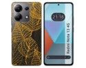 Funda Silicona Transparente para Xiaomi Redmi Note 13 4G diseño Hojas Dibujos