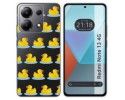 Funda Silicona Transparente para Xiaomi Redmi Note 13 4G diseño Pato Dibujos