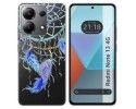 Funda Silicona Transparente para Xiaomi Redmi Note 13 4G diseño Plumas Dibujos