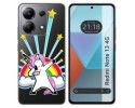 Funda Silicona Transparente para Xiaomi Redmi Note 13 4G diseño Unicornio Dibujos
