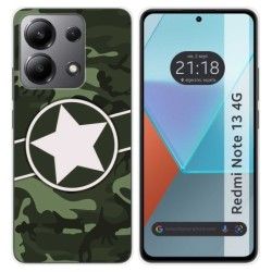 Funda Silicona para Xiaomi Redmi Note 13 4G diseño Camuflaje 01 Dibujos