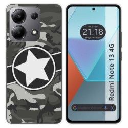 Funda Silicona para Xiaomi Redmi Note 13 4G diseño Camuflaje 02 Dibujos