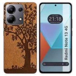 Funda Silicona para Xiaomi Redmi Note 13 4G diseño Cuero 03 Dibujos