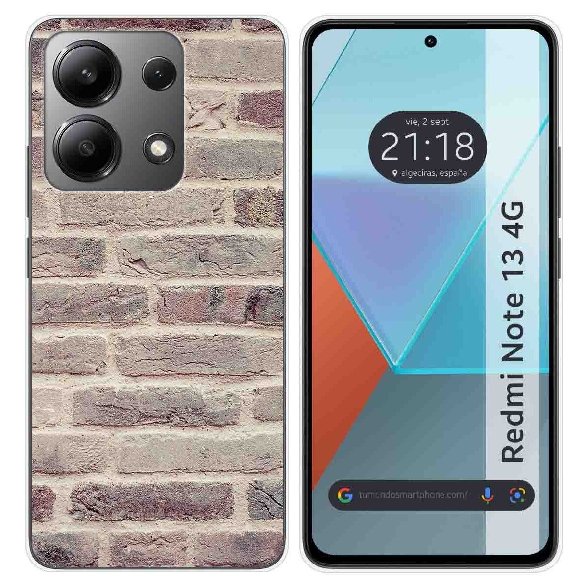 Funda Silicona para Xiaomi Redmi Note 13 4G diseño Ladrillo 01 Dibujos