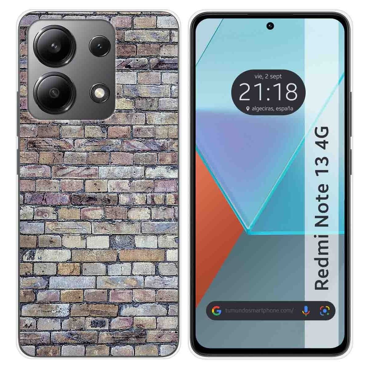 Funda Silicona para Xiaomi Redmi Note 13 4G diseño Ladrillo 02 Dibujos
