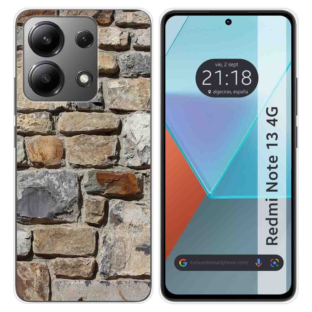 Funda Silicona para Xiaomi Redmi Note 13 4G diseño Ladrillo 03 Dibujos