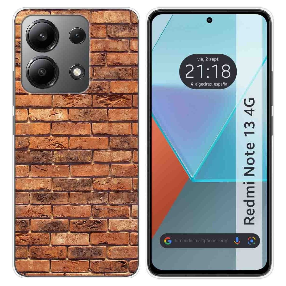 Funda Silicona para Xiaomi Redmi Note 13 4G diseño Ladrillo 04 Dibujos