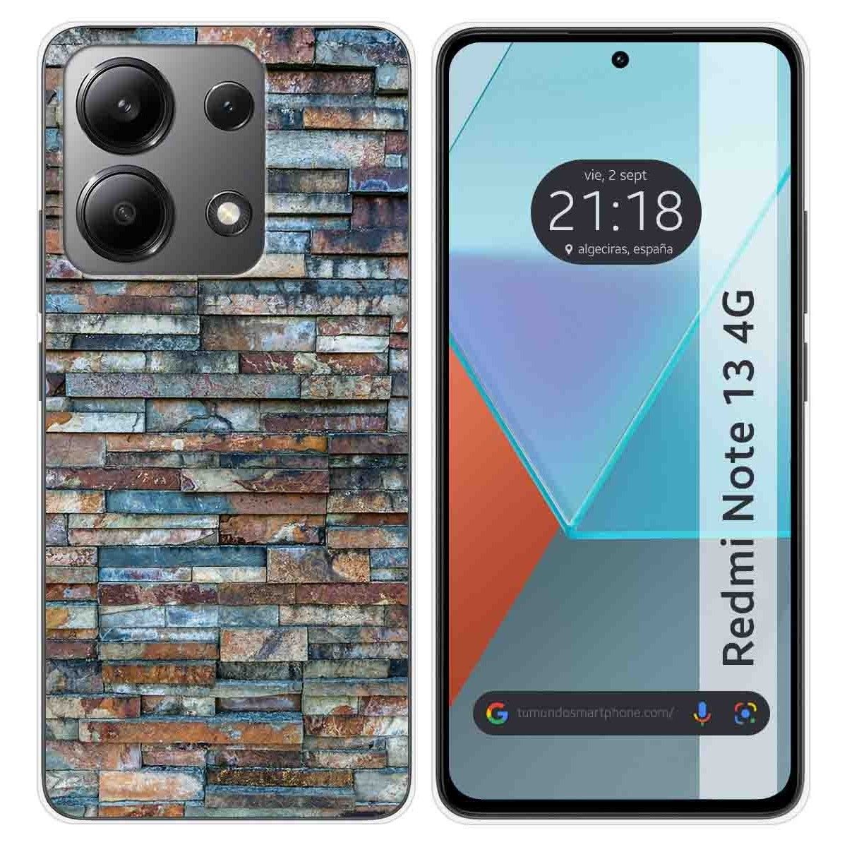 Funda Silicona para Xiaomi Redmi Note 13 4G diseño Ladrillo 05 Dibujos