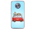 Funda Gel Tpu para Motorola Moto X4 Diseño Furgoneta Dibujos