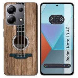 Funda Silicona para Xiaomi Redmi Note 13 4G diseño Madera 11 Dibujos