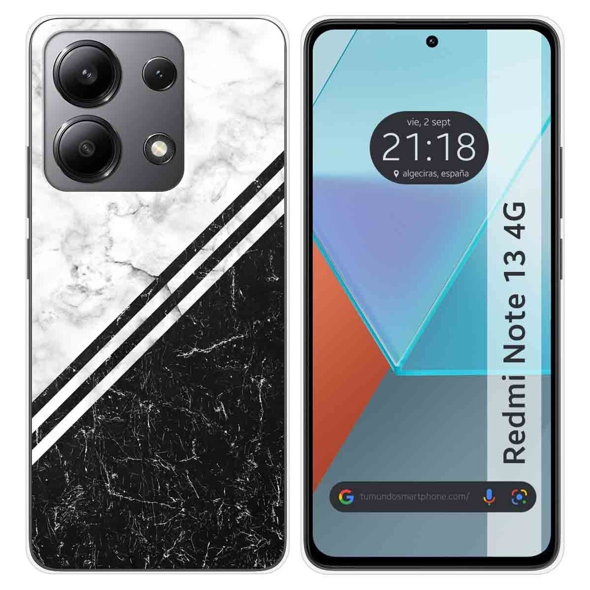 Funda Silicona para Xiaomi Redmi Note 13 4G diseño Mármol 01 Dibujos