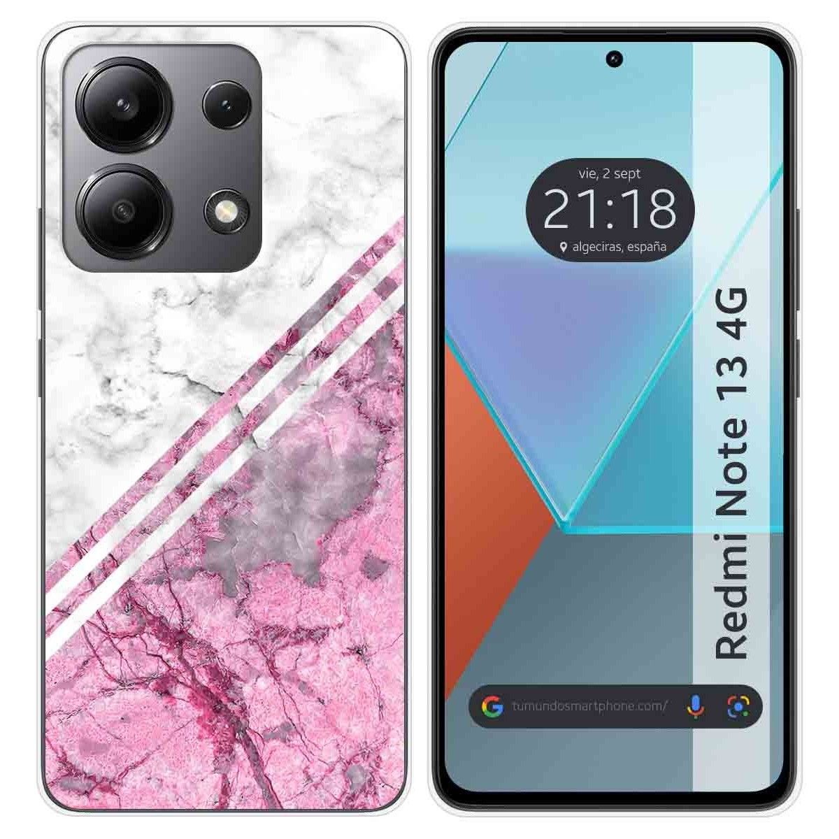 Funda Silicona para Xiaomi Redmi Note 13 4G diseño Mármol 03 Dibujos