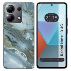 Funda Silicona para Xiaomi Redmi Note 13 4G diseño Mármol 09 Dibujos