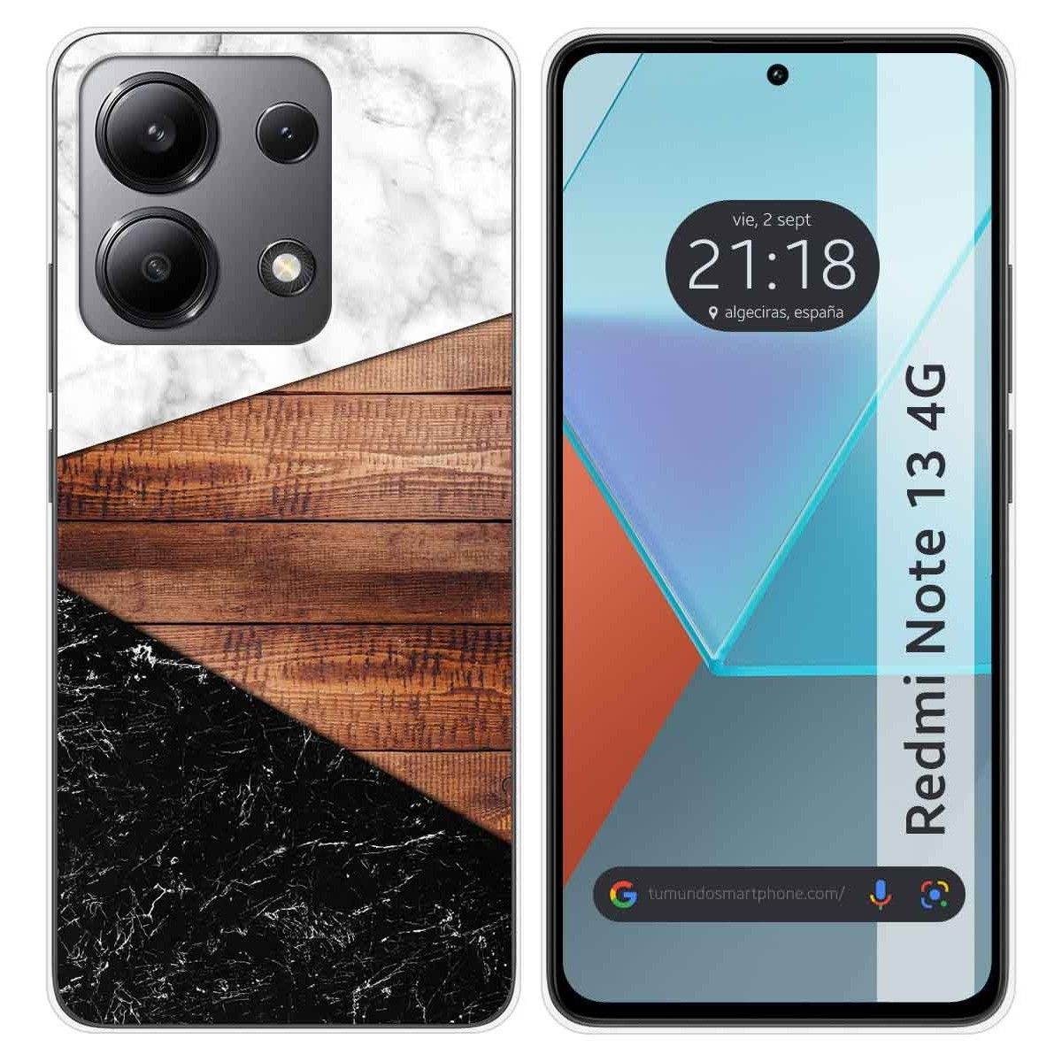 Funda Silicona para Xiaomi Redmi Note 13 4G diseño Mármol 11 Dibujos