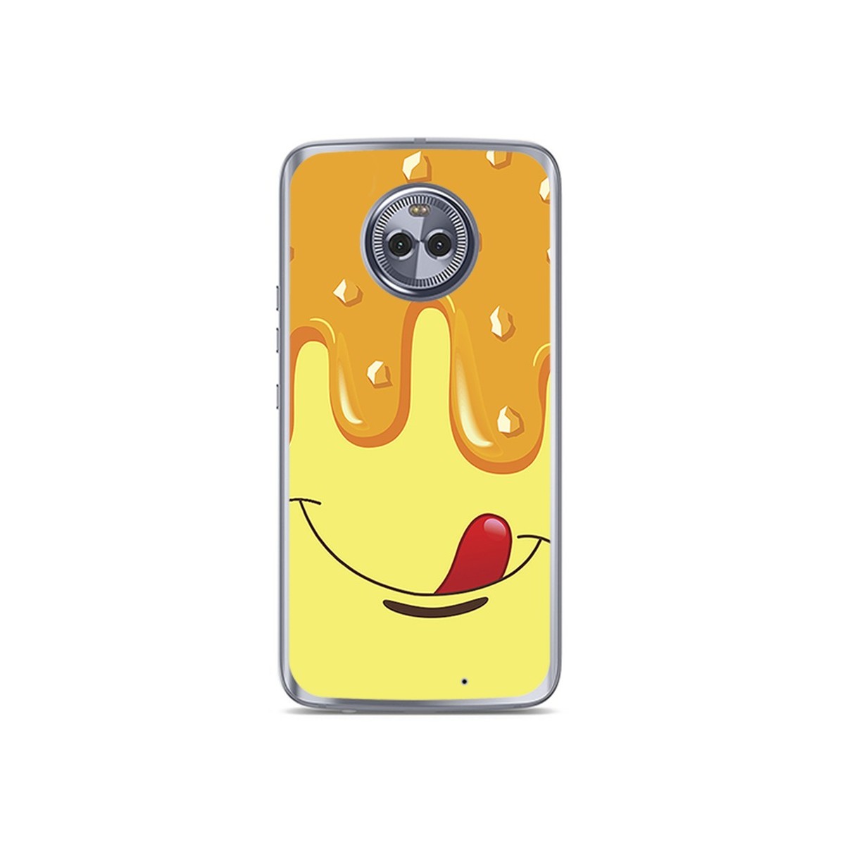 Funda Gel Tpu para Motorola Moto X4 Diseño Helado Vainilla Dibujos