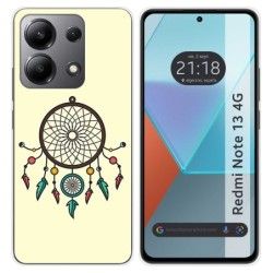 Funda Silicona para Xiaomi Redmi Note 13 4G diseño Atrapasueños Dibujos