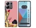 Funda Silicona para Xiaomi Redmi Note 13 4G diseño Brochas Dibujos