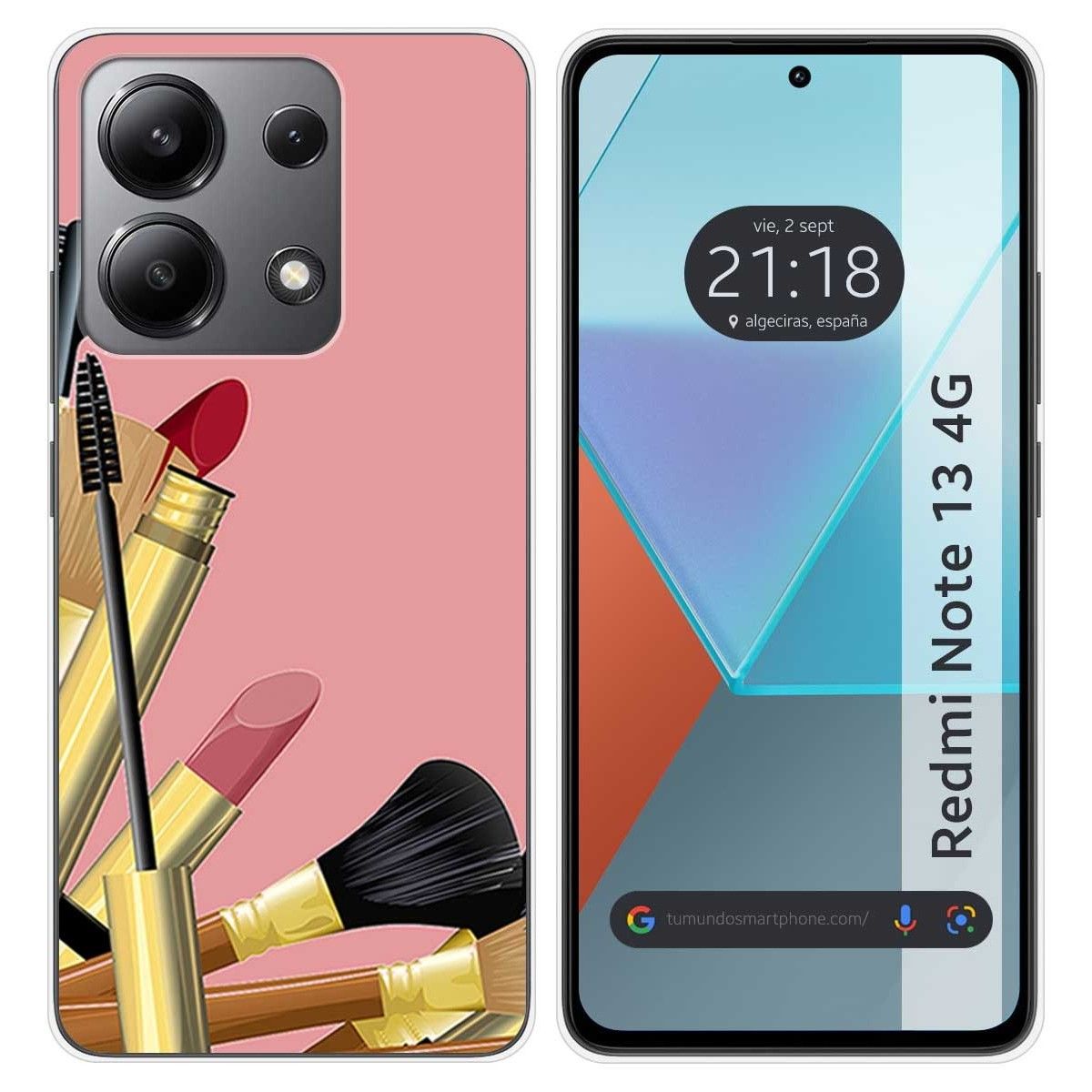 Funda Silicona para Xiaomi Redmi Note 13 4G diseño Brochas Dibujos