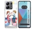 Funda Silicona para Xiaomi Redmi Note 13 4G diseño Café Dibujos