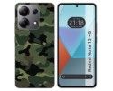 Funda Silicona para Xiaomi Redmi Note 13 4G diseño Camuflaje Dibujos