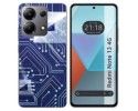 Funda Silicona para Xiaomi Redmi Note 13 4G diseño Circuito Dibujos
