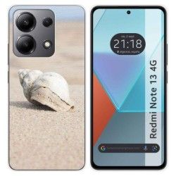 Funda Silicona para Xiaomi Redmi Note 13 4G diseño Concha Dibujos