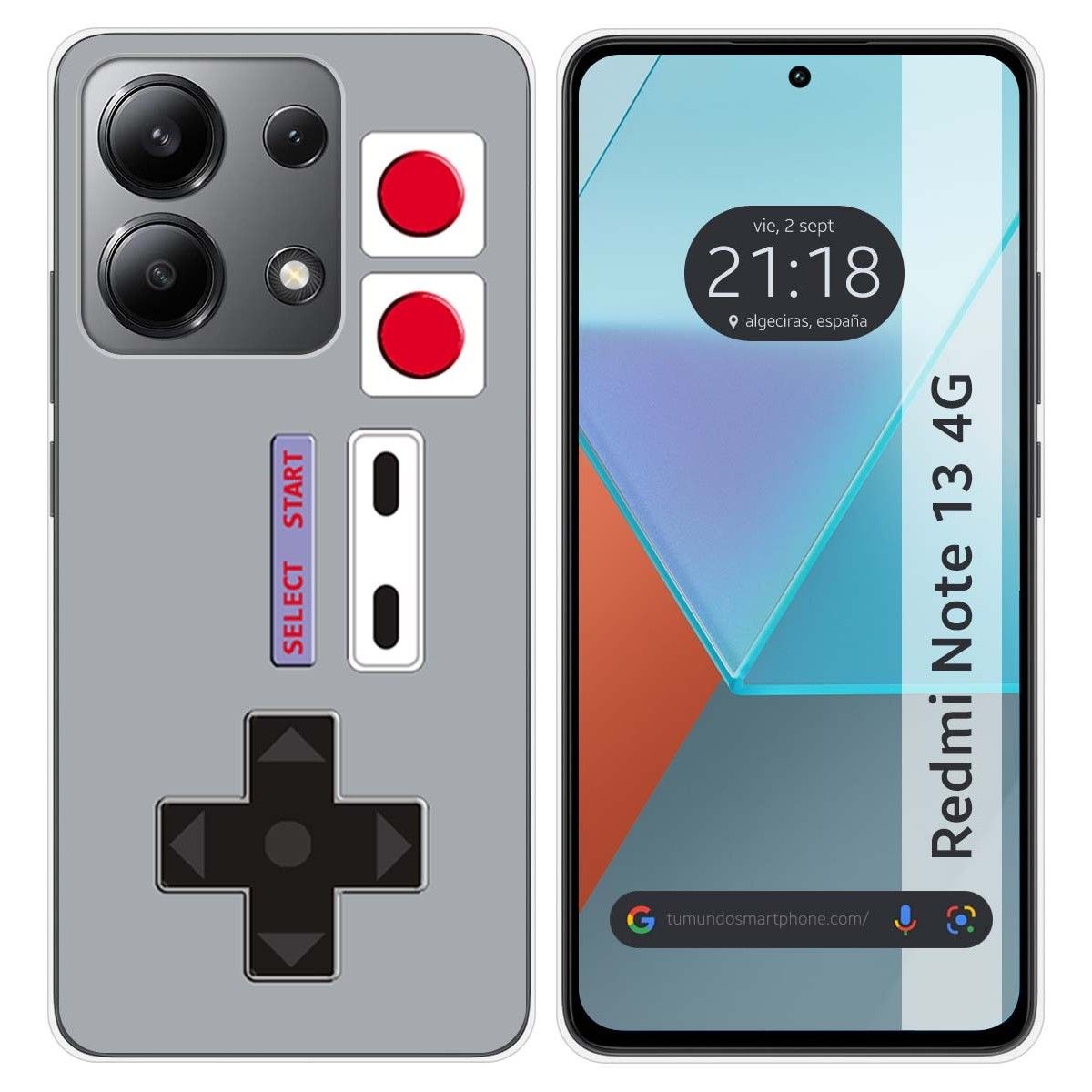 Funda Silicona para Xiaomi Redmi Note 13 4G diseño Consola Dibujos
