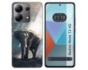 Funda Silicona para Xiaomi Redmi Note 13 4G diseño Elefante Dibujos