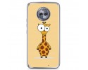 Funda Gel Tpu para Motorola Moto X4 Diseño Jirafa Dibujos