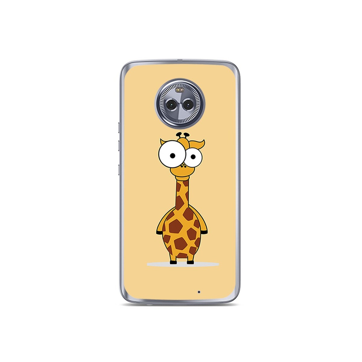 Funda Gel Tpu para Motorola Moto X4 Diseño Jirafa Dibujos