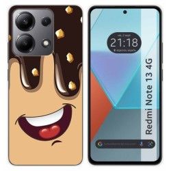 Funda Silicona para Xiaomi Redmi Note 13 4G diseño Helado Chocolate Dibujos