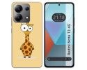 Funda Silicona para Xiaomi Redmi Note 13 4G diseño Jirafa Dibujos