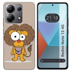 Funda Silicona para Xiaomi Redmi Note 13 4G diseño Leon Dibujos
