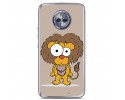 Funda Gel Tpu para Motorola Moto X4 Diseño Leon Dibujos