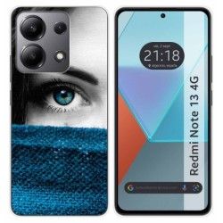 Funda Silicona para Xiaomi Redmi Note 13 4G diseño Ojo Dibujos