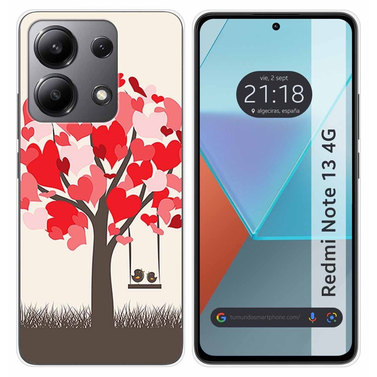 Funda Silicona para Xiaomi Redmi Note 13 4G diseño Pajaritos Dibujos