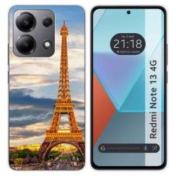Funda Silicona para Xiaomi Redmi Note 13 4G diseño Paris Dibujos