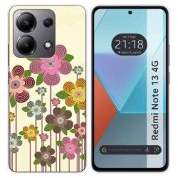 Funda Silicona para Xiaomi Redmi Note 13 4G diseño Primavera En Flor Dibujos