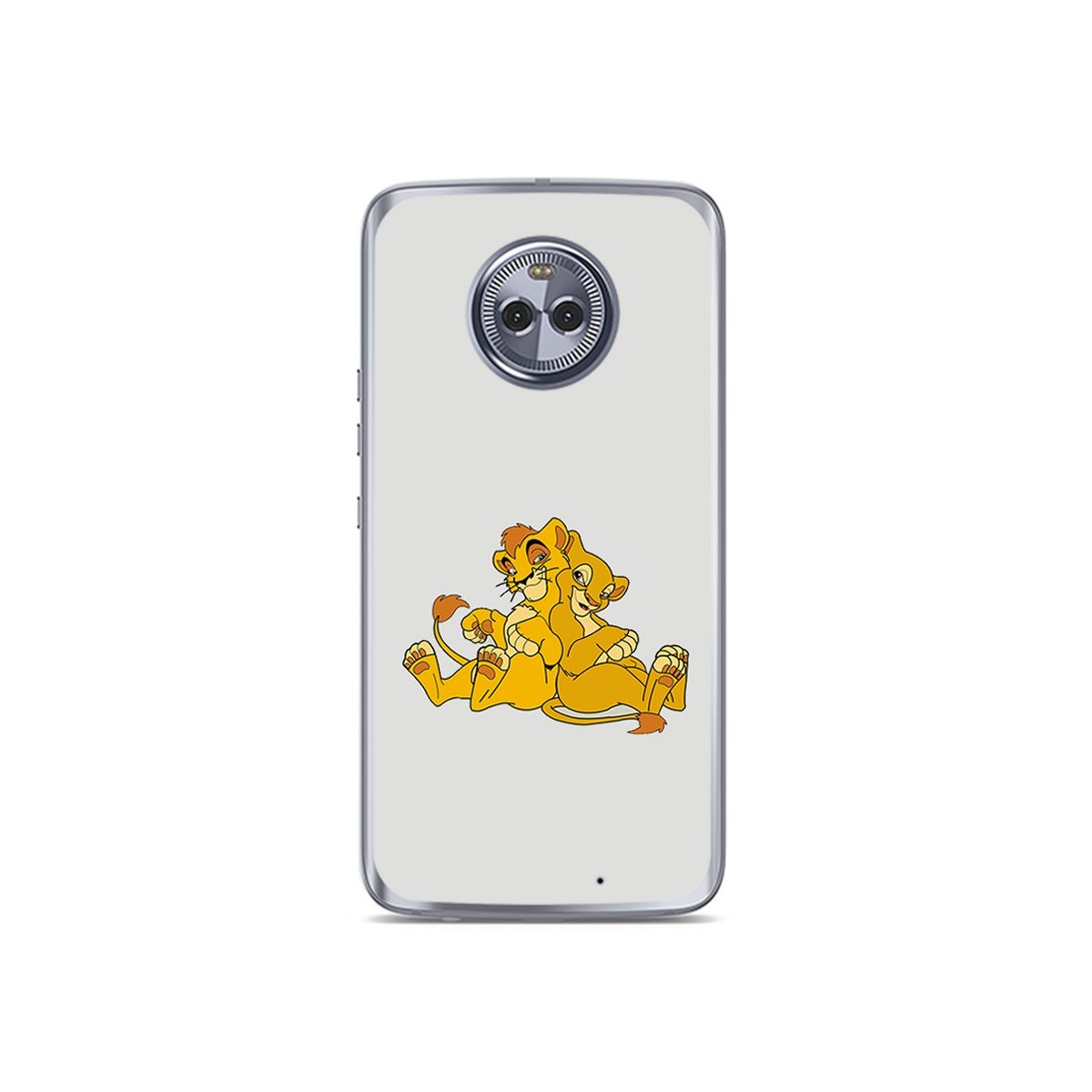 Funda Gel Tpu para Motorola Moto X4 Diseño Leones Dibujos