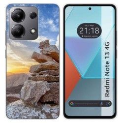 Funda Silicona para Xiaomi Redmi Note 13 4G diseño Sunset Dibujos