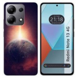 Funda Silicona para Xiaomi Redmi Note 13 4G diseño Tierra Dibujos
