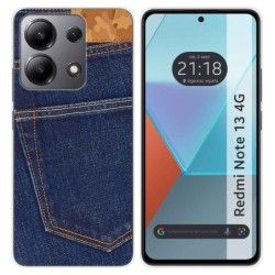 Funda Silicona para Xiaomi Redmi Note 13 4G diseño Vaquero Dibujos