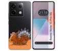 Funda Silicona Transparente para Xiaomi Redmi Note 13 Pro 5G diseño Bufalo Dibujos