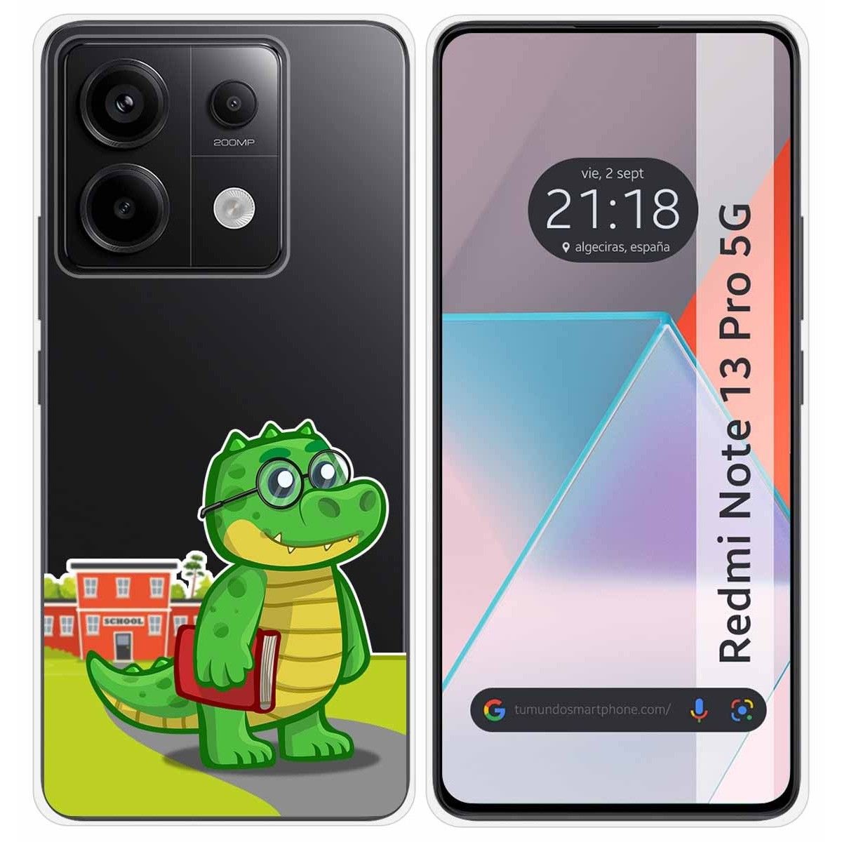 Funda Silicona Transparente para Xiaomi Redmi Note 13 Pro 5G diseño Coco Dibujos