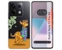 Funda Silicona Transparente para Xiaomi Redmi Note 13 Pro 5G diseño Jirafa Dibujos