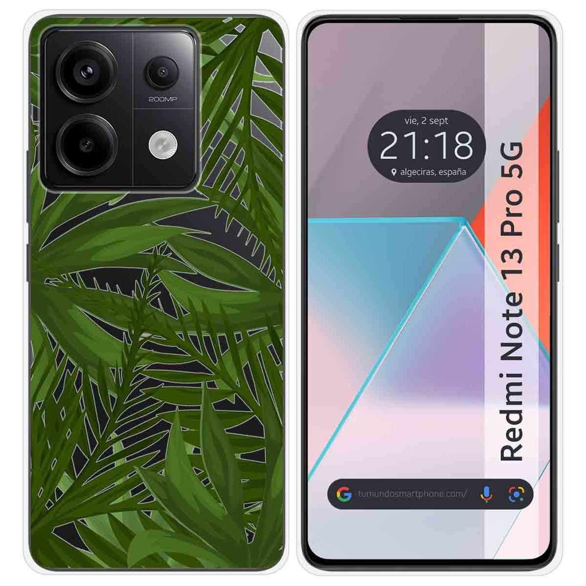 Funda Silicona Transparente para Xiaomi Redmi Note 13 Pro 5G diseño Jungla Dibujos